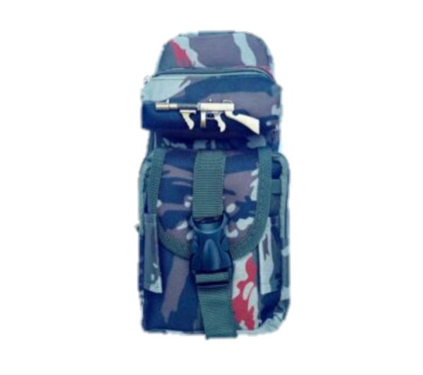 Army Pencil Case 3 Zippers -Green