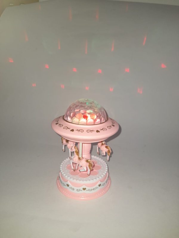 Pink Carousel ŸãWith Lights And Music