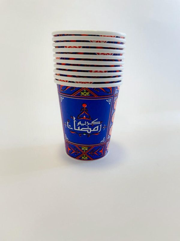 اكواب رمضان لون ازرق