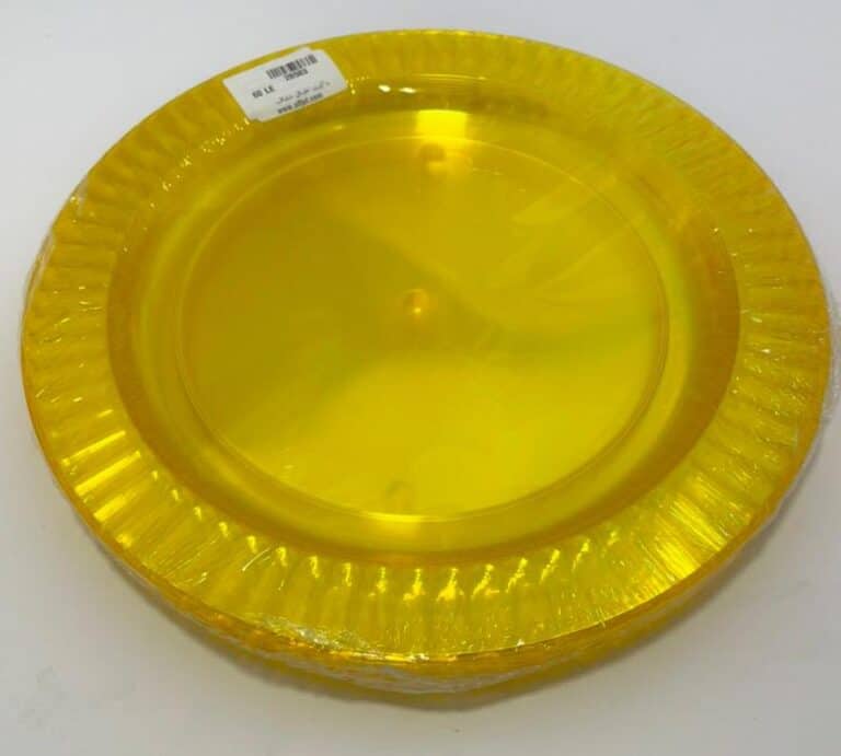 طبق كبير لون اصفر