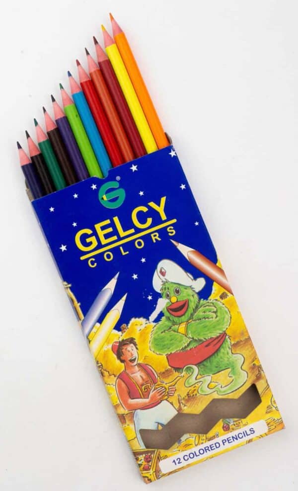 Gelcy Colors 12 Colored Pencils