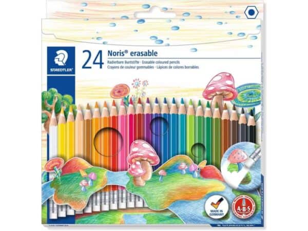 Staedtler 24 Noris Erasable Pencil Colors