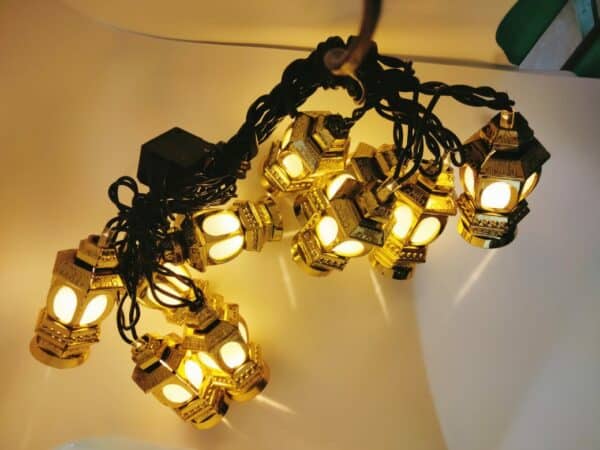 Ramadan Lamp Lights Gold with warm Lights 1.5m