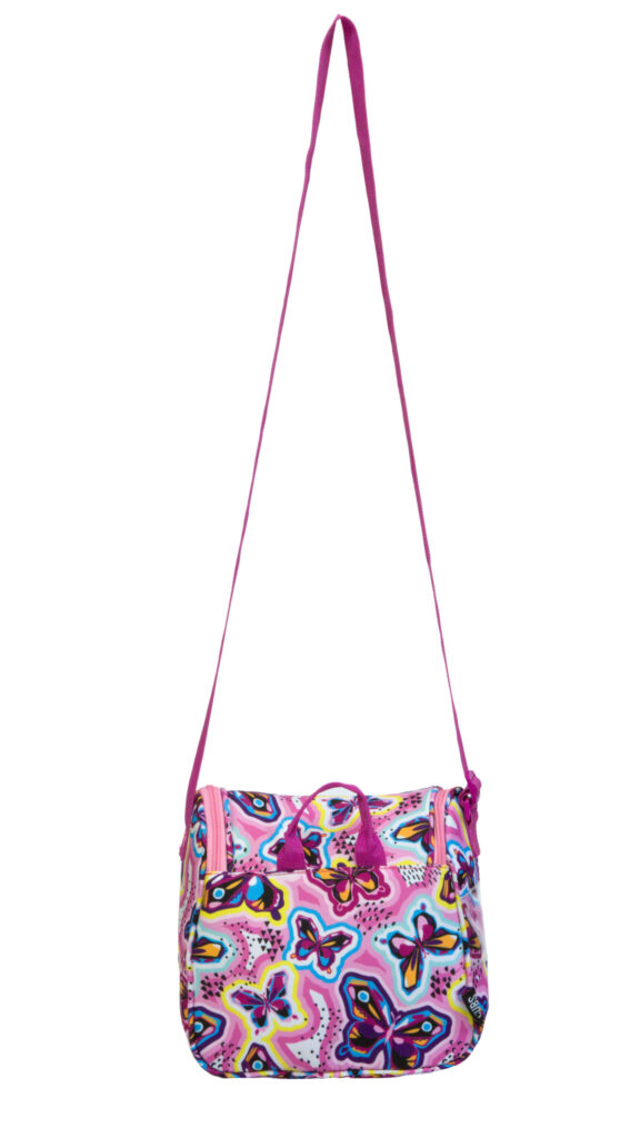 Purple Butterfly Cross Lunch Bag 2 - Image 3
