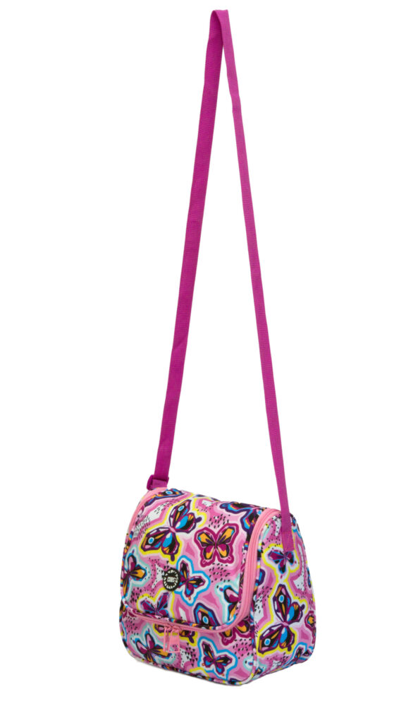 Purple Butterfly Cross Lunch Bag 2 - Image 2