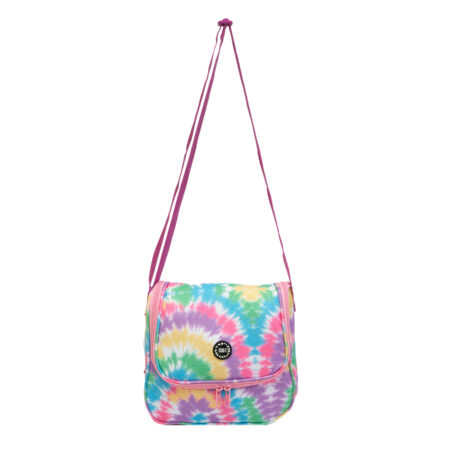 Pastel Rainbow Tie Dye Cross Lunch Bag 2