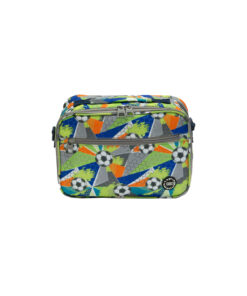 Neon Green Football Cross Lunch Bag 1