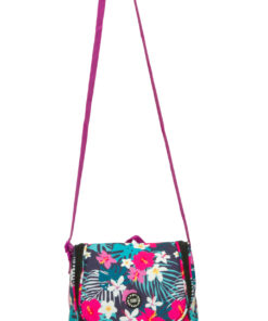 Pink Flower Garden Cross Lunch Bag 2