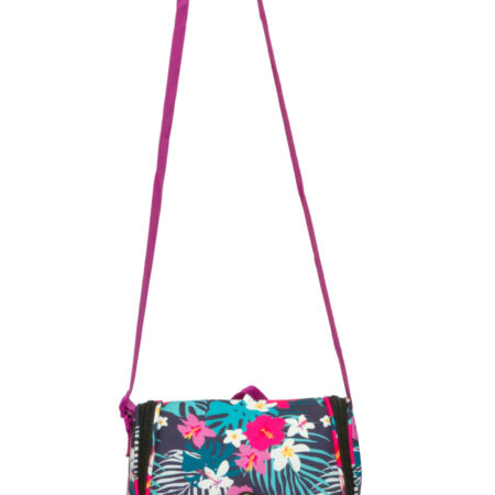 Pink Flower Garden Cross Lunch Bag 2