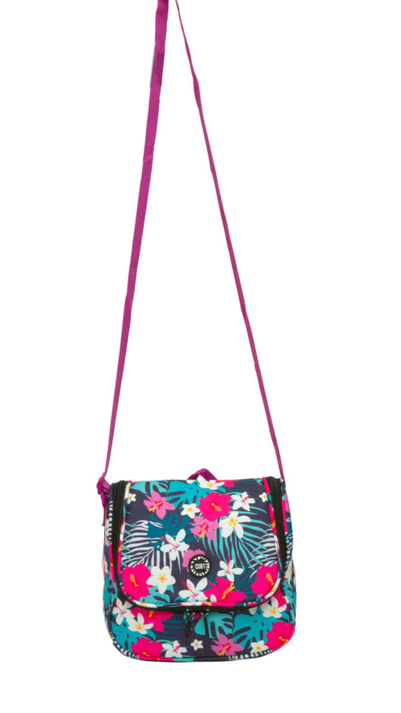 Pink Flower Garden Cross Lunch Bag 2