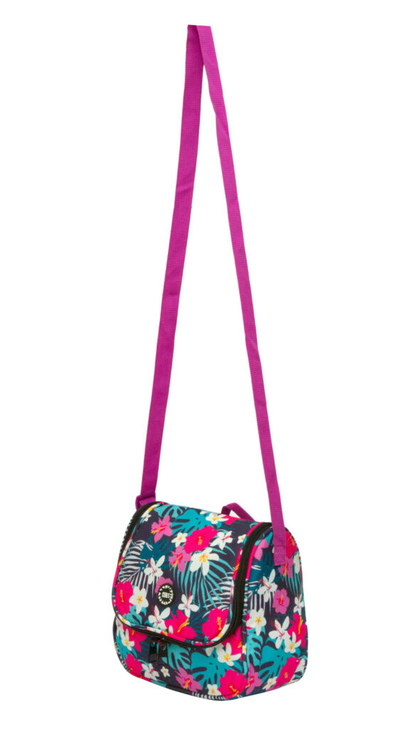 Pink Flower Garden Cross Lunch Bag 2 - Image 2
