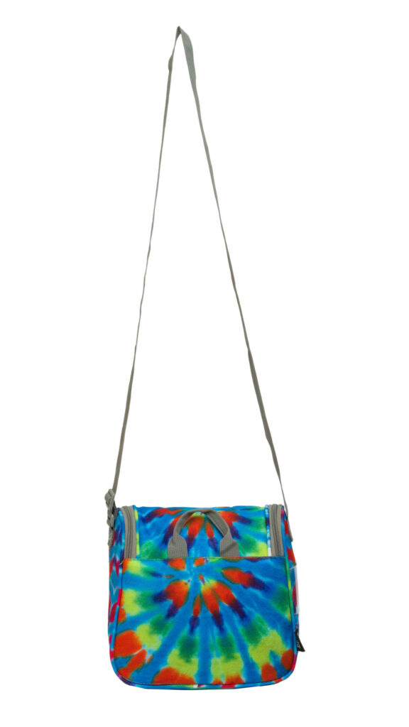 Turqoise Tie Dye  Cross Lunch Bag 2 - Image 3