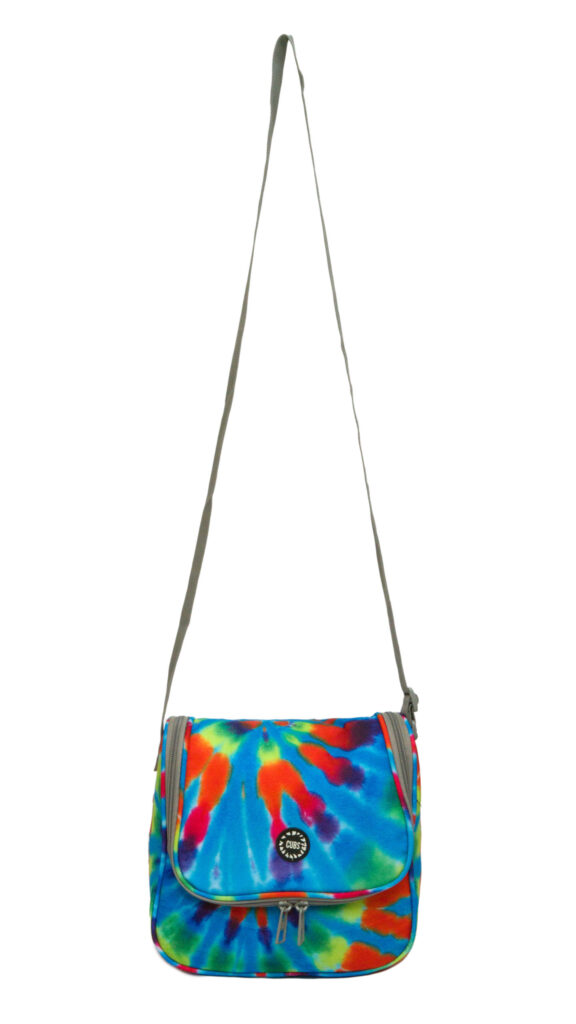 Turqoise Tie Dye  Cross Lunch Bag 2