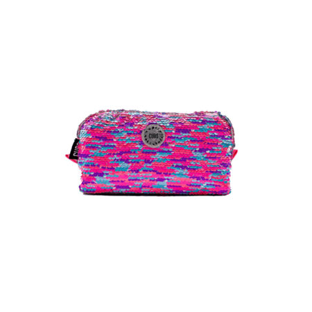 Matt Multi Color Sequin Pencil Case