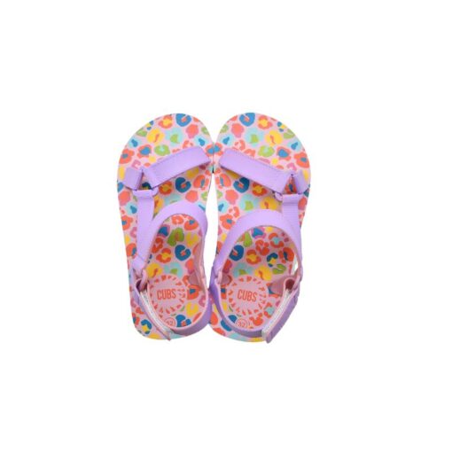 Purple Leopard Girls Sling CUBS Sandal - Image 2