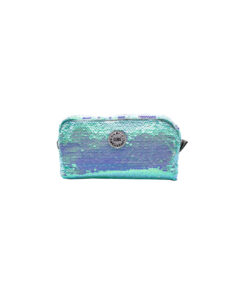 Blue Unicorn Head  Sequin Pencil Case