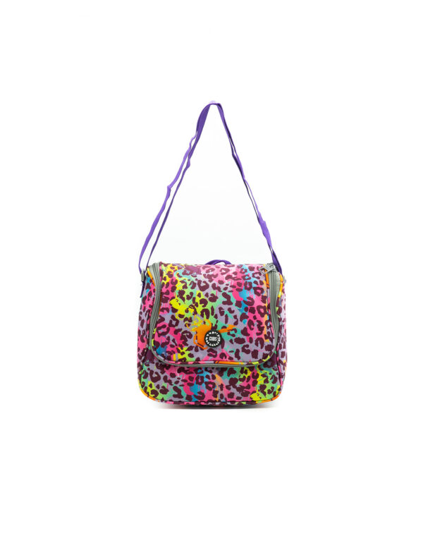 Purple Leopard Cross Lunch Bag