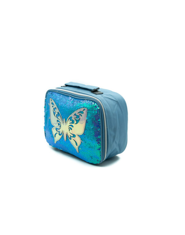 Baby Blue Sequin Lunch Bag