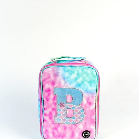 Pink Tie Dye With Letter B Big And Basic Lunch Bag