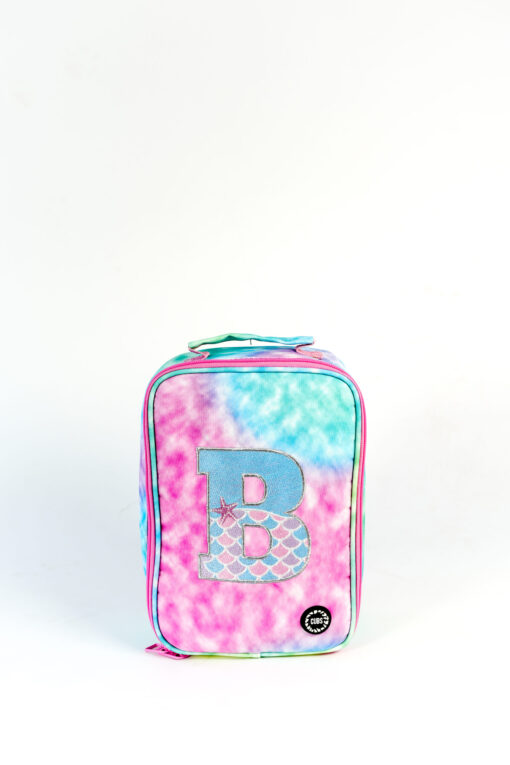 Pink Tie Dye With Letter B Big And Basic Lunch Bag