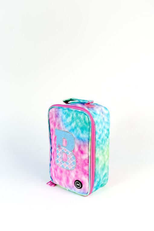 Pink Tie Dye With Letter B Big And Basic Lunch Bag - Image 2