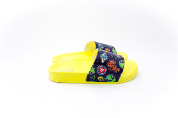 Neon Yellow Space Aliens Slide - Image 5