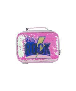 Baby Pink/Silver Sequin Lunch Bag