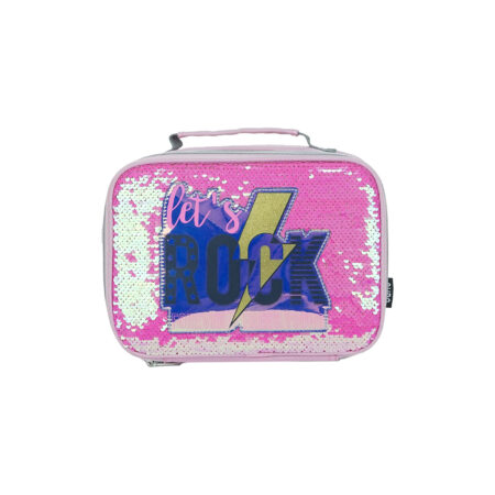Baby Pink/Silver Sequin Lunch Bag