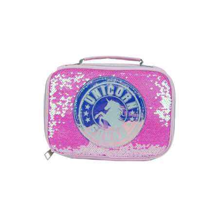 Hot Pink/Silver Sequin Lunch Bag