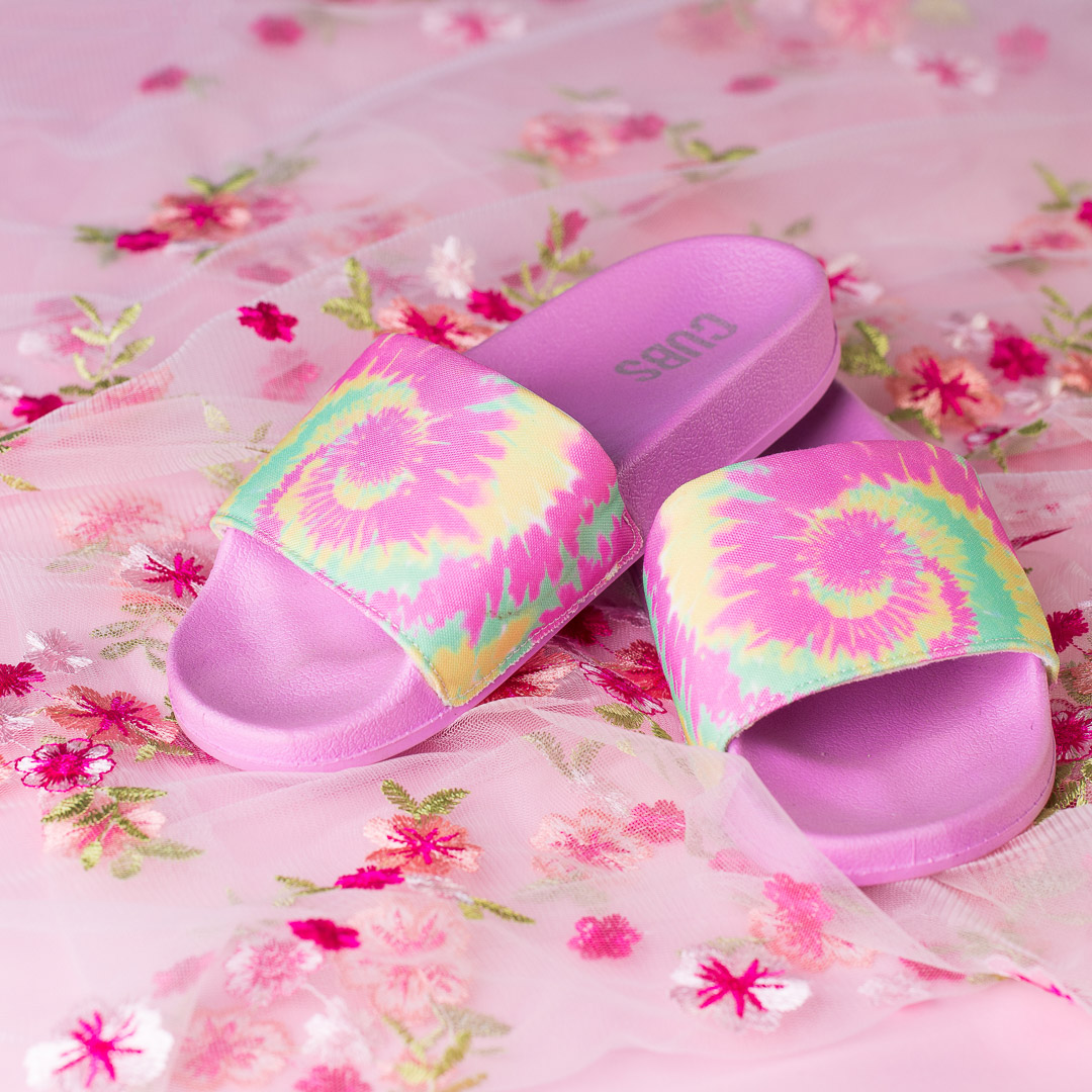 LAVENDER TIE DYE SLIDE - Image 2