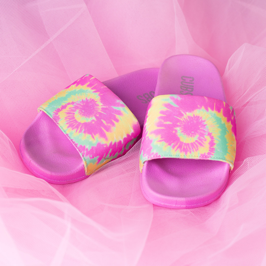 LAVENDER TIE DYE SLIDE - Image 3