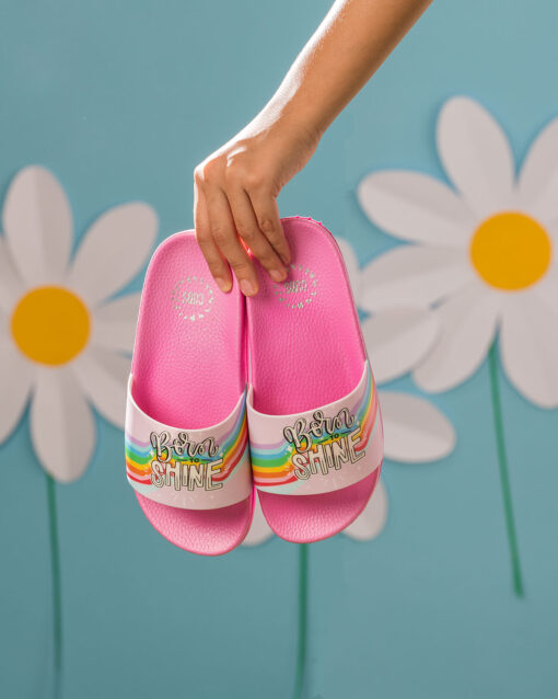 Born to Shine Pink Girls Slide - Image 5