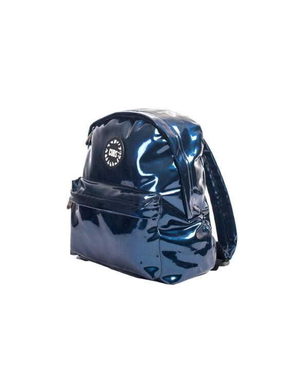 Mini Me Leather Backpack Blue - Image 2